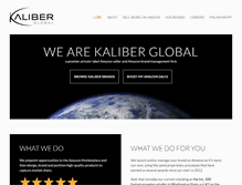 Tablet Screenshot of kaliberglobal.com